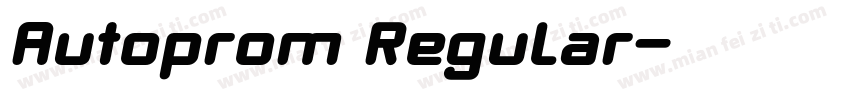 Autoprom Regular字体转换